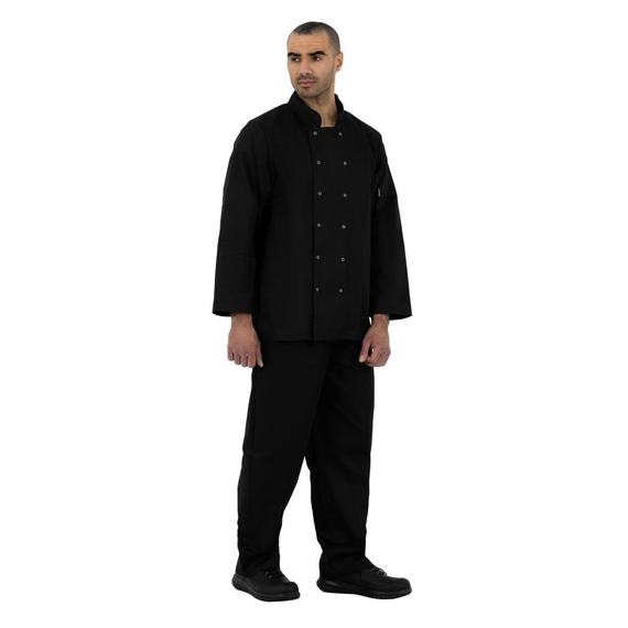 Whites Vegas Kochjacke lange Ärmel schwarz S 2 Whites Vegas Kochjacke lange Ärmel schwarz S