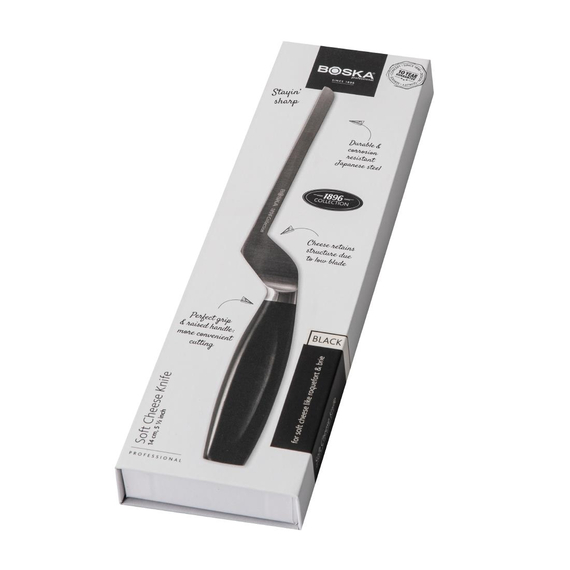Boska Käsemesser für Weichkäse schwarzer Griff 14cm 3 Boska Käsemesser für Weichkäse schwarzer Griff 14cm