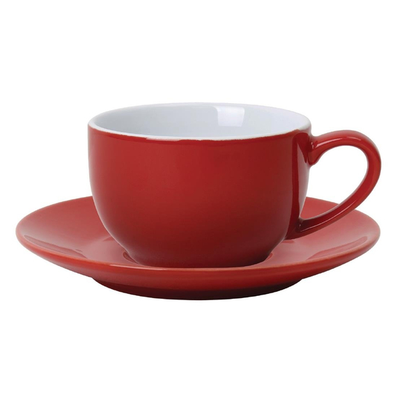 Olympia Cafe Untertassen rot 15,8cm (12 Stück) 1 Olympia Cafe Untertassen rot 15,8cm (12 Stück)