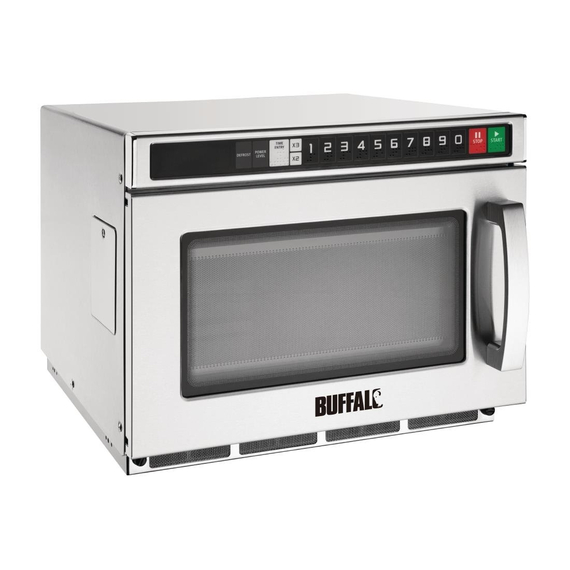 Buffalo professionelle kompakte Mikrowelle programmierbar 17L 1800W Buffalo professionelle kompakte Mikrowelle programmierbar 17L 1800W