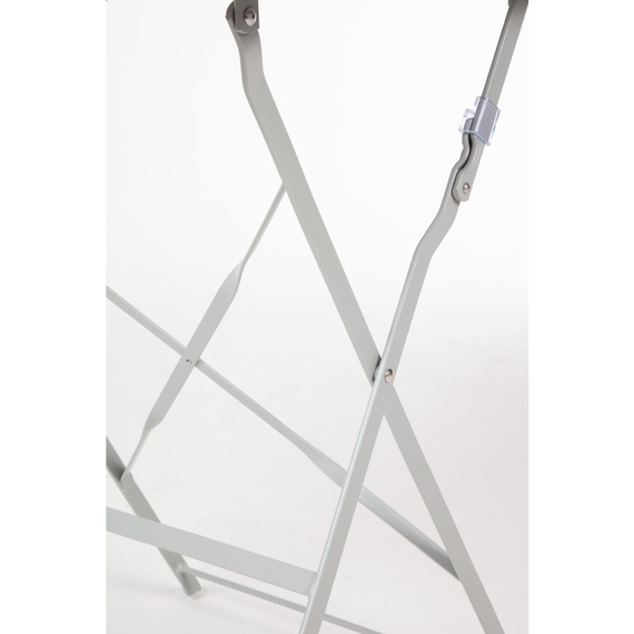 Bolero Perth Grau Gehweg Stil Stahl Tisch Quadratisch 600mm 6 Bolero Perth Grau Gehweg Stil Stahl Tisch Quadratisch 600mm