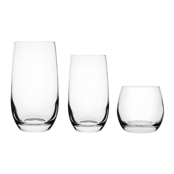 Olympia Abgerundete Gläser 330ml (6 Stück) 3 Olympia Abgerundete Gläser 330ml (6 Stück)