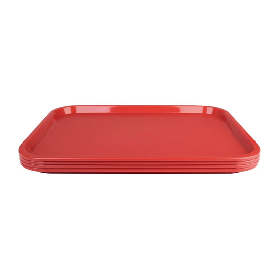 Olympia Kristallon Fast-Food-Tablett rot 41,5 x 30,5cm 3 Olympia Kristallon Fast-Food-Tablett rot 41,5 x 30,5cm