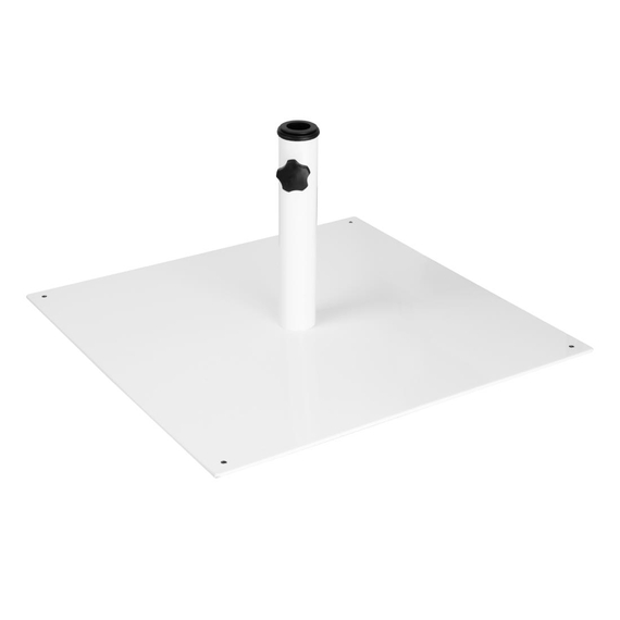 Bolero flacher Metall-Sonnenschirmständer, weiß ¿ 18 kg 1 Bolero flacher Metall-Sonnenschirmständer, weiß ¿ 18 kg