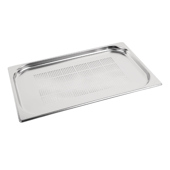 Vogue GN-Behälter Edelstahl 2cm GN1/1 gelocht 3 Vogue GN-Behälter Edelstahl 2cm GN1/1 gelocht