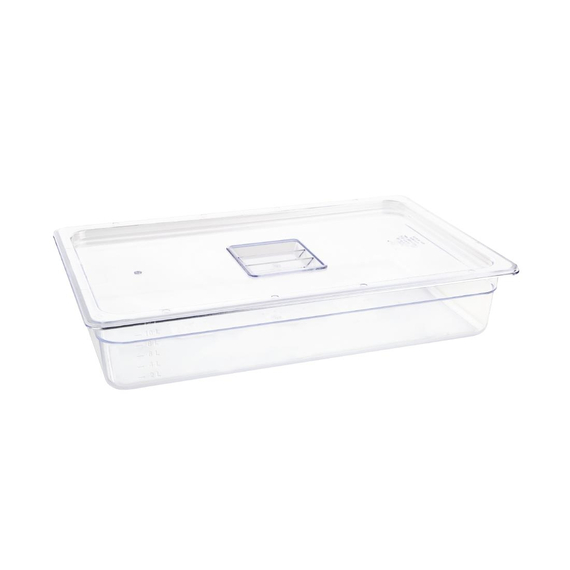 Vogue Polycarbonat GN-Behälter GN1/1 100mm 2 Vogue Polycarbonat GN-Behälter GN1/1 100mm
