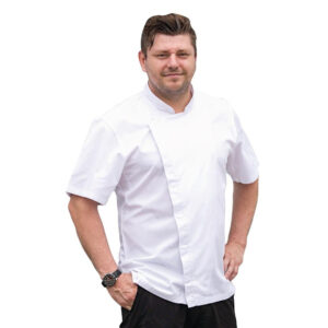 Chef Works Kochjacke mit kurzen Ärmeln Größe M