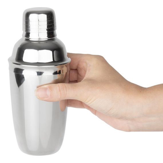 Olympia Mini 3-teiliges Cocktail-Shaker aus Edelstahl 300ml 5 Olympia Mini 3-teiliges Cocktail-Shaker aus Edelstahl 300ml