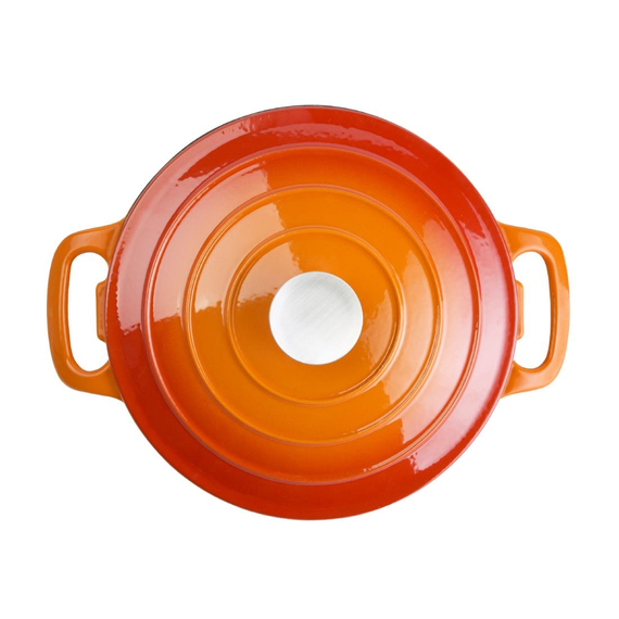 Vogue runder Schmortopf orange groß 4 Vogue runder Schmortopf orange groß