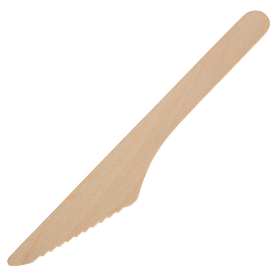 Fiesta Compostable Einweg Holzbesteck Messer Biologisch abbaubar (100 Stück) 3 Fiesta Compostable Einweg Holzbesteck Messer Biologisch abbaubar (100 Stück)