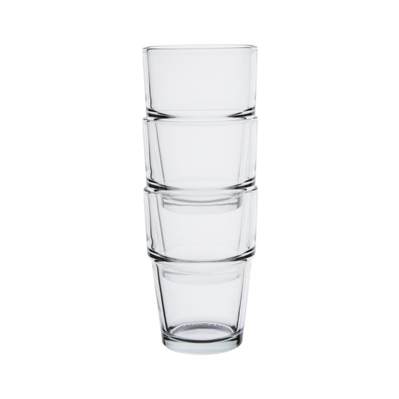 Olympia Stapelbarer Härtglasbecher 200ml (12 Stück) 6 Olympia Stapelbarer Härtglasbecher 200ml (12 Stück)