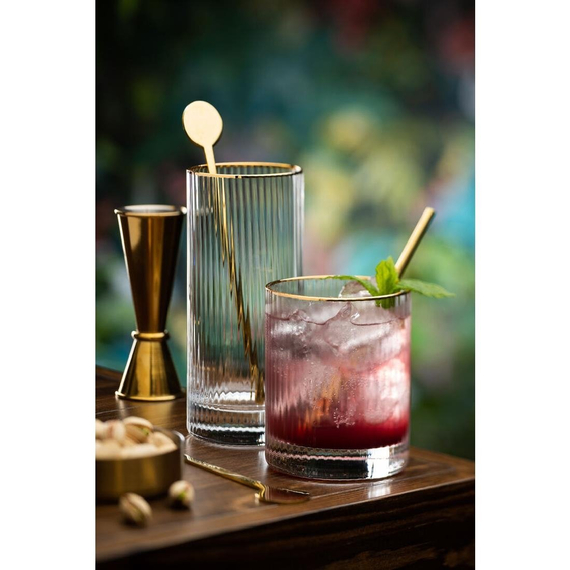 Utopia Hayworth Double Old Fashioned Goldrand Gläser 325ml (6 Stück) 1 Utopia Hayworth Double Old Fashioned Goldrand Gläser 325ml (6 Stück)