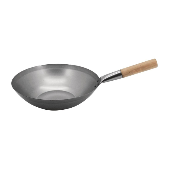 Vogue Wok aus Stahl mit flachem Boden 330mm Vogue Wok aus Stahl mit flachem Boden 330mm