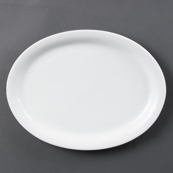 Olympia Whiteware ovale Servierteller 29,2cm (6 Stück) Olympia Whiteware ovale Servierteller 29,2cm (6 Stück)