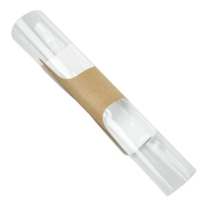 Colpac Recycelbare Baguette-Verpackungen aus Packpapier und Kunststoff (500 Stück)