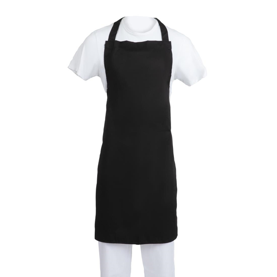 Whites Latzschürze aus Polybaumwolle schwarz XL 2 Whites Latzschürze aus Polybaumwolle schwarz XL