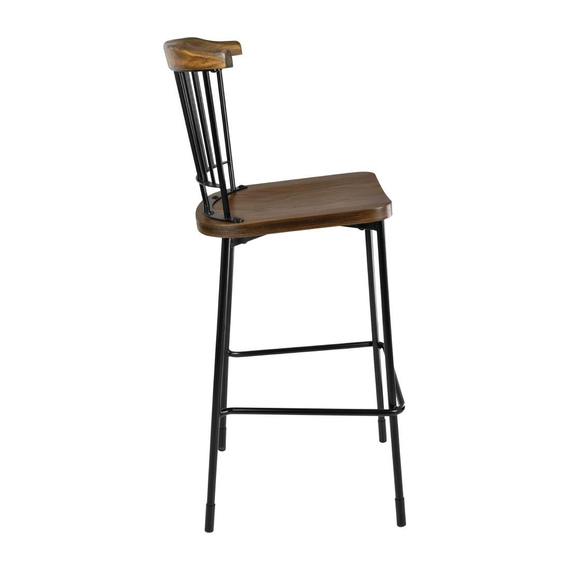Bolero Scandi Hohe Hocker Schwarz 2er-Pack (2 Stück) Bolero Scandi Hohe Hocker Schwarz 2er-Pack (2 Stück)