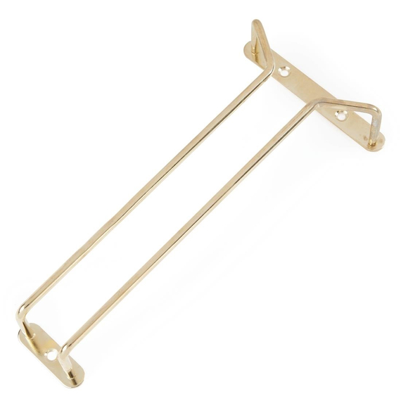 Gläserschiene Messing 25,5cm 6 Gläserschiene Messing 25,5cm