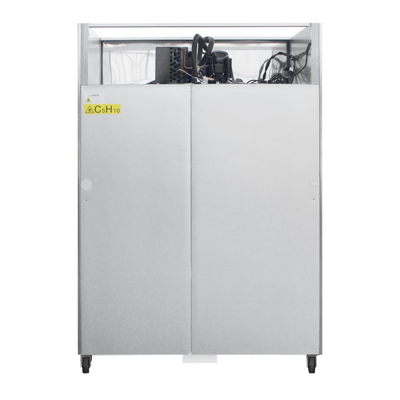 Polar Serie G Kühlschrank Edelstahl mit geteilten Türen 1200L 4 Polar Serie G Kühlschrank Edelstahl mit geteilten Türen 1200L