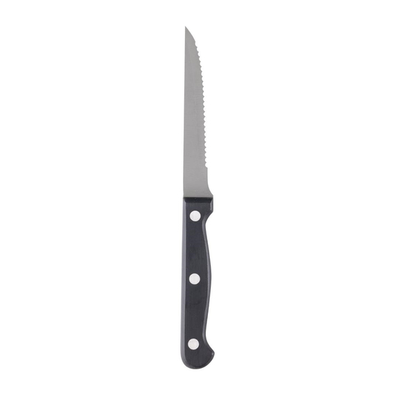 Olympia Steakmesser mit schwarzem Griff 21,5cm (12 Stück) 3 Olympia Steakmesser mit schwarzem Griff 21,5cm (12 Stück)