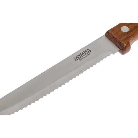 Olympia abgerundete Steakmesser Holz (12 Stück) 3 Olympia abgerundete Steakmesser Holz (12 Stück)
