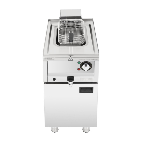 Buffalo 600 Serie Freistehende Einzelbecken Elektrische Fritteuse 8Ltr 3 Buffalo 600 Serie Freistehende Einzelbecken Elektrische Fritteuse 8Ltr