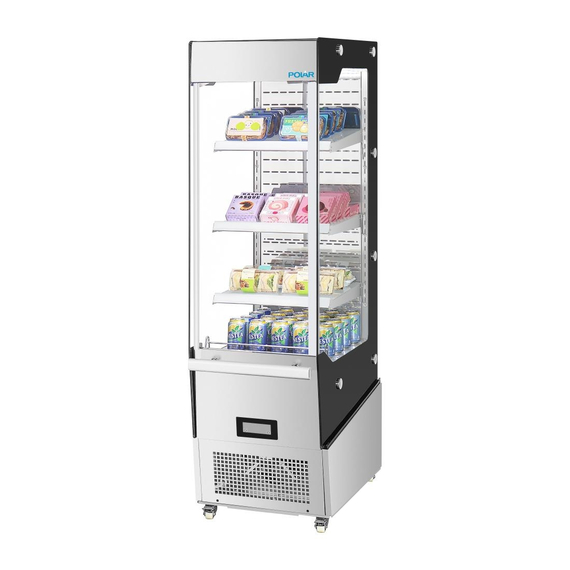 Polar G-Serie Slimline Mehrfachregal-Auslagekühlschrank Mit Tür 3 Polar G-Serie Slimline Mehrfachregal-Auslagekühlschrank Mit Tür