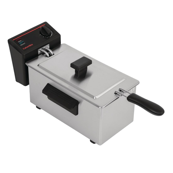 Caterlite Fritteuse 3,5 Liter mit Korb und 2 kW Leistung 1 Caterlite Fritteuse 3,5 Liter mit Korb und 2 kW Leistung