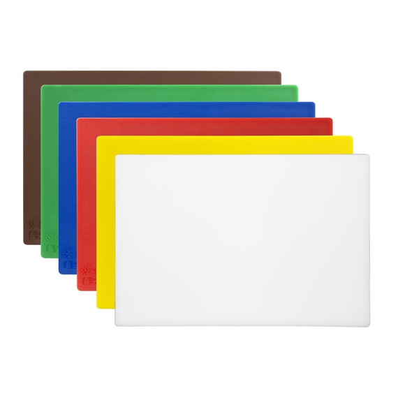 Hygiplas standard Schneidebretter Set mit geringer Dichte (6 Stück) 2 Hygiplas standard Schneidebretter Set mit geringer Dichte (6 Stück)