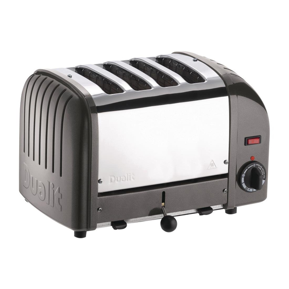 Dualit Toaster 40348 grau 4 Schlitze 1 Dualit Toaster 40348 grau 4 Schlitze
