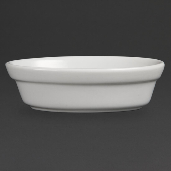 Olympia Whiteware ovale Auflaufformen 14,5cm (6 Stück) 3 Olympia Whiteware ovale Auflaufformen 14,5cm (6 Stück)