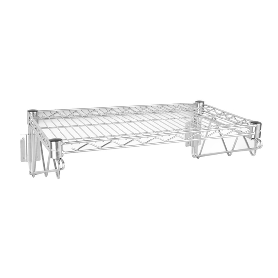 Vogue Gitterwandregal mit Halterungen 61cm breit 1 Vogue Gitterwandregal mit Halterungen 61cm breit