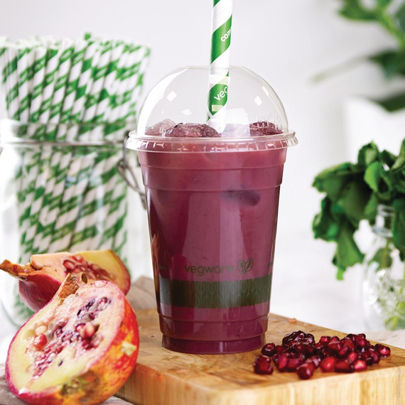 Vegware Kompostierbare gewölbte Deckel für Kaltgetränkebecher 34cl und 45,5cl (1000 Stück) 8 Vegware Kompostierbare gewölbte Deckel für Kaltgetränkebecher 34cl und 45,5cl (1000 Stück)