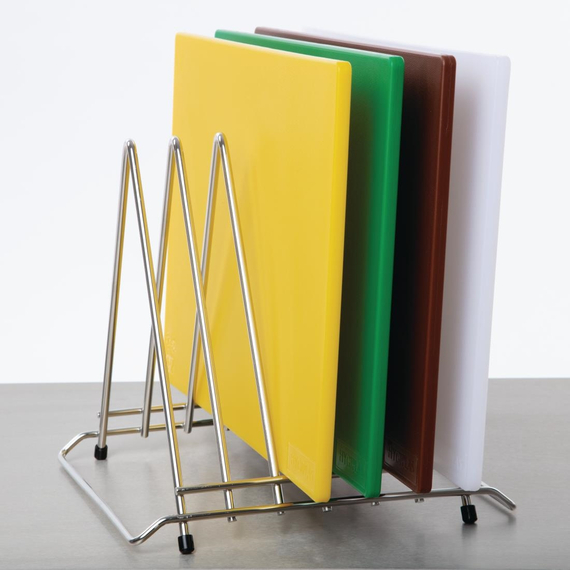 Hygiplas Edelstahl Ständer für 6 Schneidebretter 3 Hygiplas Edelstahl Ständer für 6 Schneidebretter
