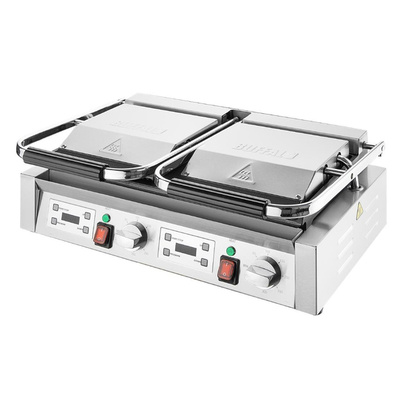 Buffalo Extra großer Kontaktgrill mit doppelt flacher Platte 2 Buffalo Extra großer Kontaktgrill mit doppelt flacher Platte