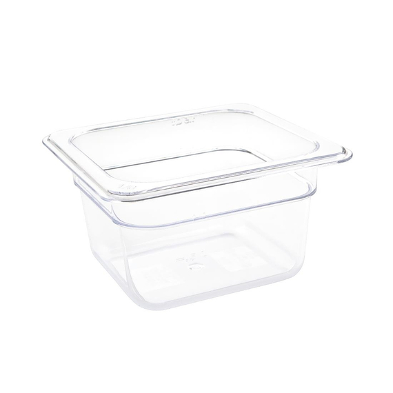 Vogue Polycarbonat GN-Behälter GN1/6 100mm 1 Vogue Polycarbonat GN-Behälter GN1/6 100mm