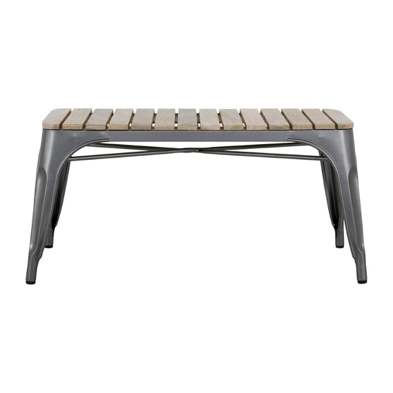 Bolero Bistro Indoor Bank Mit Lattenplatte Aus Mangoholz & Gunmetal Rahmen 850mm (2 Stück) Bolero Bistro Indoor Bank Mit Lattenplatte Aus Mangoholz & Gunmetal Rahmen 850mm (2 Stück)
