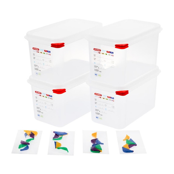 Araven GN1/4 Lebensmittelbehälter 4,3L (4 Stück) 5 Araven GN1/4 Lebensmittelbehälter 4,3L (4 Stück)