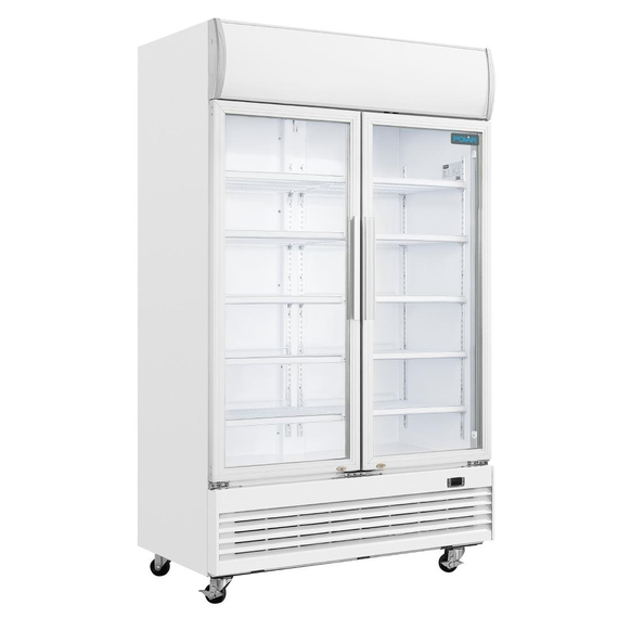 Polar G-Serie Zweitürige Displaykühlung mit Leuchtkasten 950L Schwingtüren 6 Polar G-Serie Zweitürige Displaykühlung mit Leuchtkasten 950L Schwingtüren