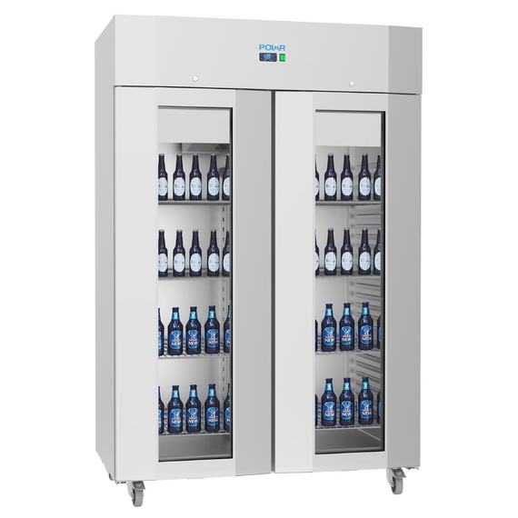 Polar U-Serie Energieeffizienter Doppeltüriger Kühlvitrinenschrank Polar U-Serie Energieeffizienter Doppeltüriger Kühlvitrinenschrank