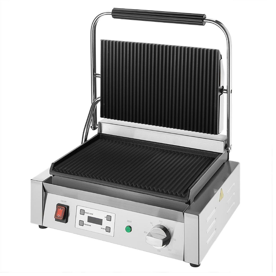 Buffalo extra großer Kontaktgrill gerippte Platte 1 Buffalo extra großer Kontaktgrill gerippte Platte