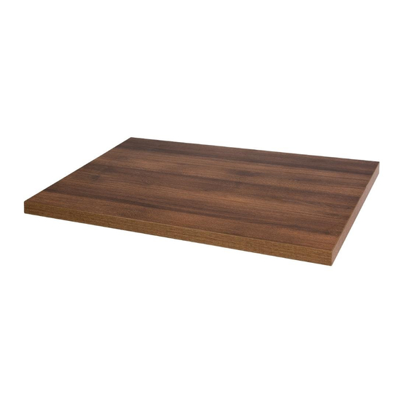 Bolero vorgebohrte rechteckige Tischplatte Rustic Oak 1100x700mm Bolero vorgebohrte rechteckige Tischplatte Rustic Oak 1100x700mm