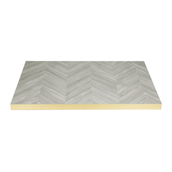 Bolero rechteckige Tischplatte im Chevron-Design, 1100 mm x 700 mm 1 Bolero rechteckige Tischplatte im Chevron-Design, 1100 mm x 700 mm