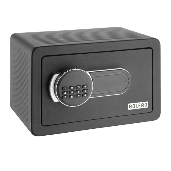 Bolero Standard Hotelsafe Schwarz 200x310x200mm Bolero Standard Hotelsafe Schwarz 200x310x200mm