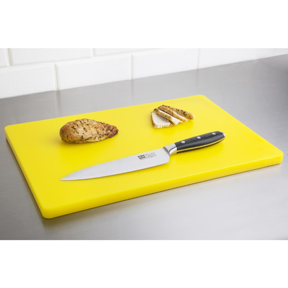 Hygiplas LDPE extra dickes Schneidebrett gelb 45x30x2cm 2 Hygiplas LDPE extra dickes Schneidebrett gelb 45x30x2cm
