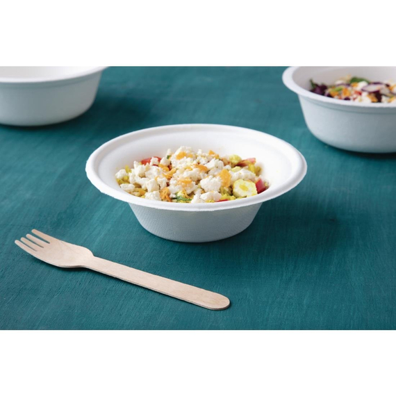 Fiesta Kompostierbare Bagasse-Schalen Rund 285ml (50 Stück) Fiesta Kompostierbare Bagasse-Schalen Rund 285ml (50 Stück)