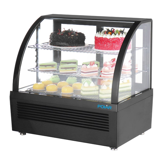 Polar C-Serie Tischkühlvitrine Schwarz 100Ltr 4 Polar C-Serie Tischkühlvitrine Schwarz 100Ltr