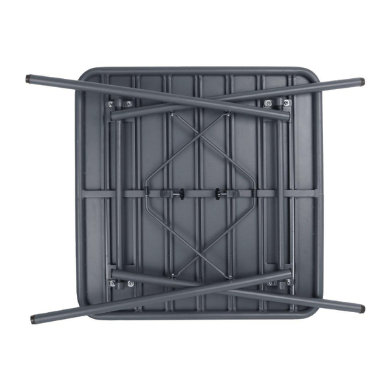 Bolero quadratischer Bistrotisch Stahl grau 70cm Bolero quadratischer Bistrotisch Stahl grau 70cm
