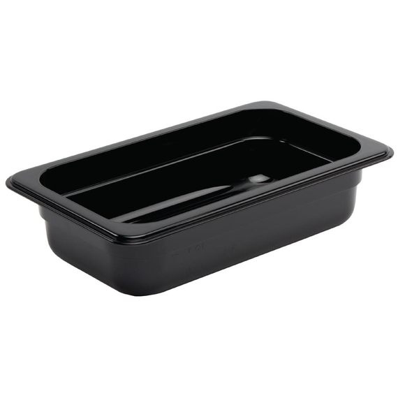 Vogue GN-Behälter GN1/4 schwarz 65mm 1 Vogue GN-Behälter GN1/4 schwarz 65mm