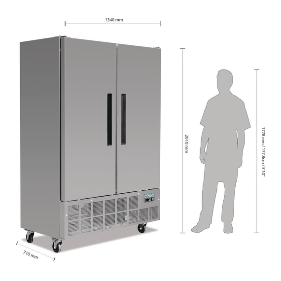 Polar Serie G Slimline Gefrierschrank Edelstahl 960L 9 Polar Serie G Slimline Gefrierschrank Edelstahl 960L